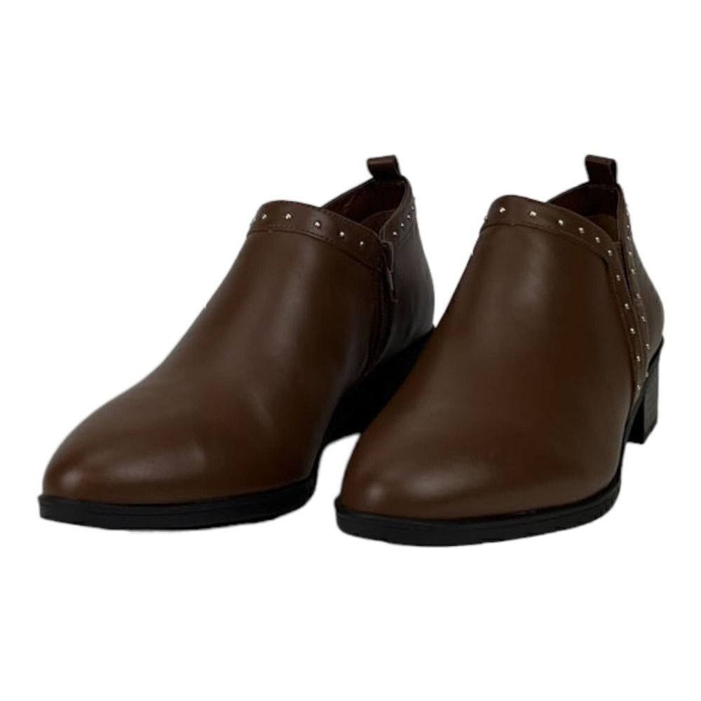 New Bella Vita Women US 6.5 Dark Tan Brown Lorraine Leather Ankle Boot Shoes
